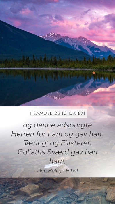 1 Samuel 22:10 DA1871 Bible Verse Image