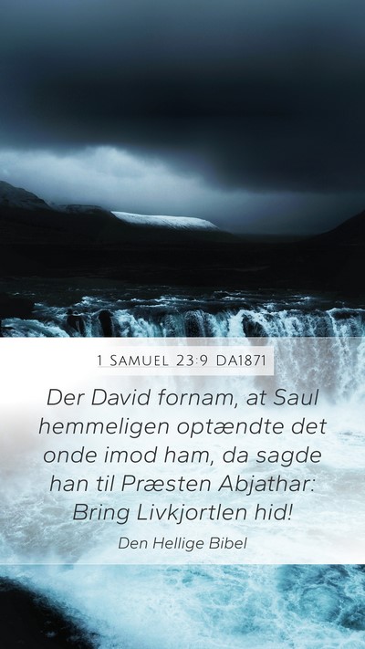 1 Samuel 23:9 DA1871 Bible Verse Image
