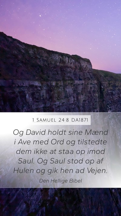 1 Samuel 24:8 DA1871 Bible Verse Image