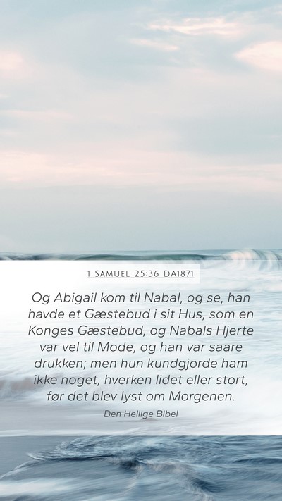 1 Samuel 25:36 DA1871 Bible Verse Image
