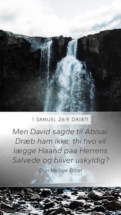 1 Samuel 26:9 DA1871 Bible Verse Image