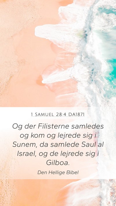 1 Samuel 28:4 DA1871 Bible Verse Image