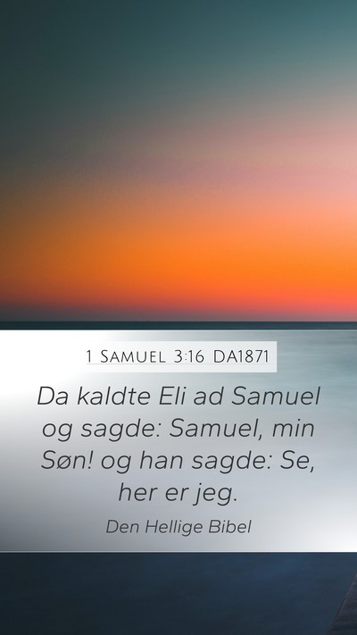 1 Samuel 3:16 DA1871 Bible Verse Image