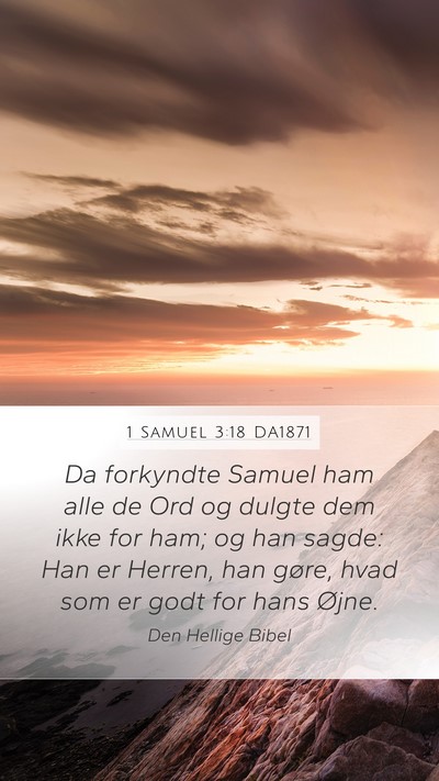 1 Samuel 3:18 DA1871 Bible Verse Image