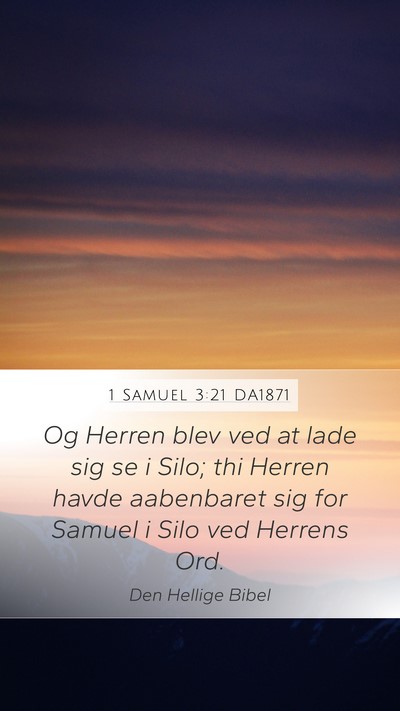 1 Samuel 3:21 DA1871 Bible Verse Image