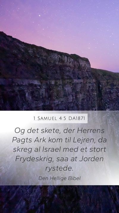 1 Samuel 4:5 DA1871 Bible Verse Image