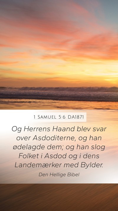 1 Samuel 5:6 DA1871 Bible Verse Image