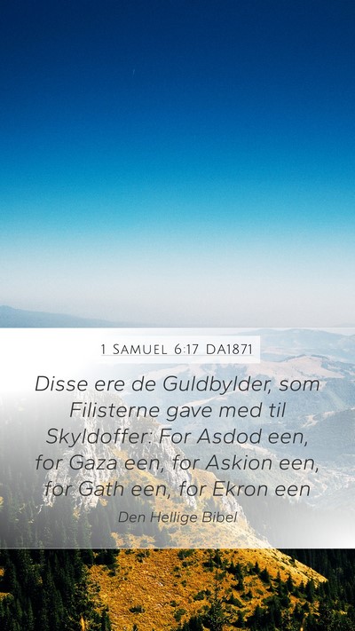 1 Samuel 6:17 DA1871 Bible Verse Image