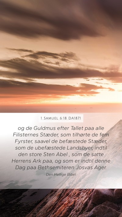 1 Samuel 6:18 DA1871 Bible Verse Image