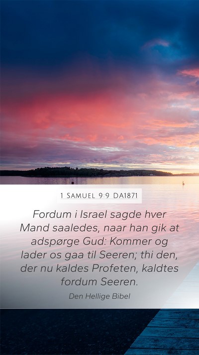 1 Samuel 9:9 DA1871 Bible Verse Image