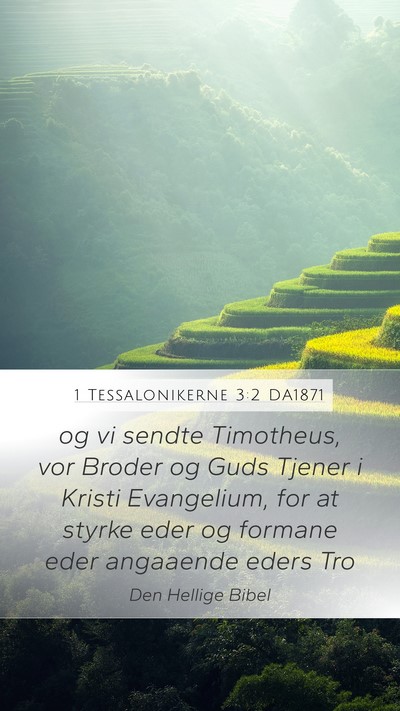 1 Tessalonikerne 3:2 DA1871 Bible Verse Image