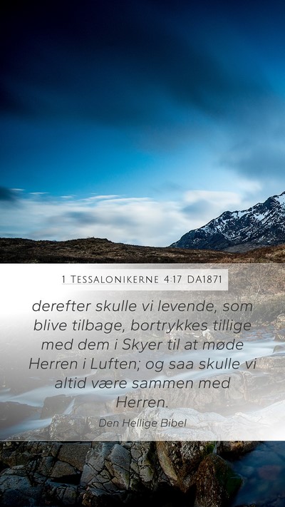 1 Tessalonikerne 4:17 DA1871 Bible Verse Image