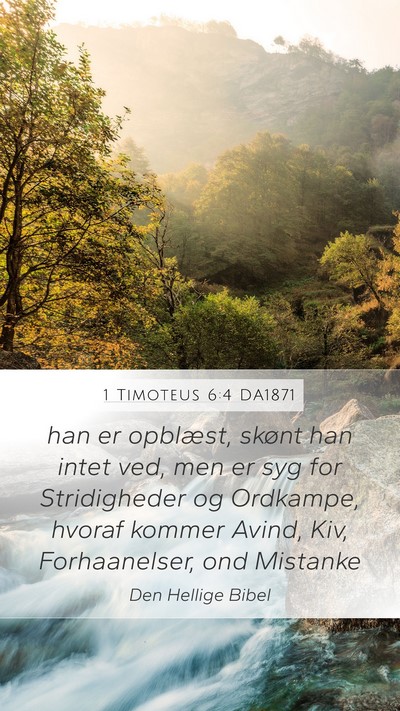 1 Timoteus 6:4 DA1871 Bible Verse Image