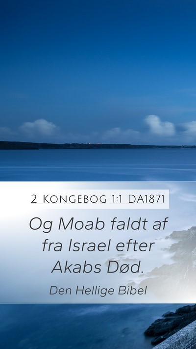 2 Kongebog 1:1 DA1871 Mobile Phone Wallpaper - Og Moab faldt af fra Israel efter Akabs - Mobile Bible Verse Wallpaper