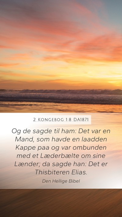 2 Kongebog 1:8 DA1871 Bible Verse Image