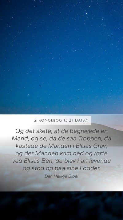 2 Kongebog 13:21 DA1871 Bible Verse Image