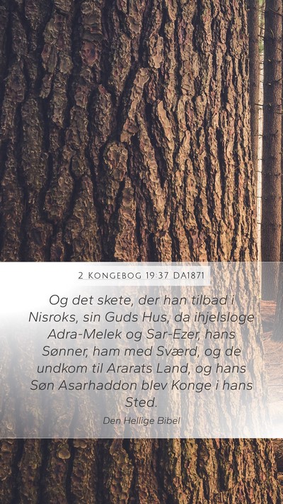 2 Kongebog 19:37 DA1871 Bible Verse Image