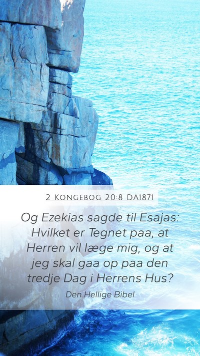 2 Kongebog 20:8 DA1871 Bible Verse Image