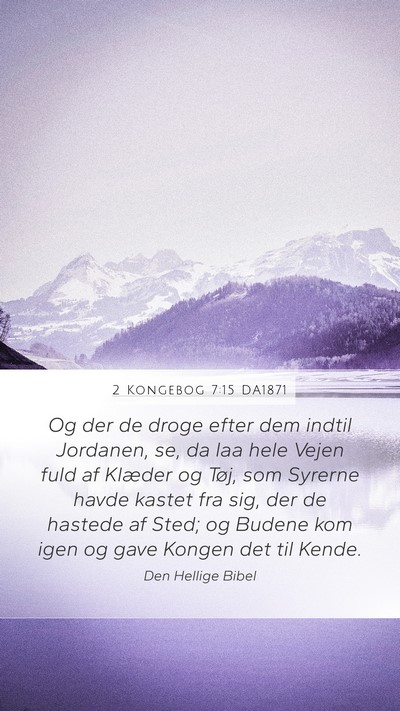 2 Kongebog 7:15 DA1871 Bible Verse Image