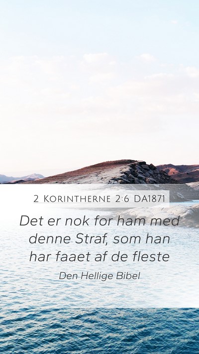 2 Korintherne 2:6 DA1871 Bible Verse Image