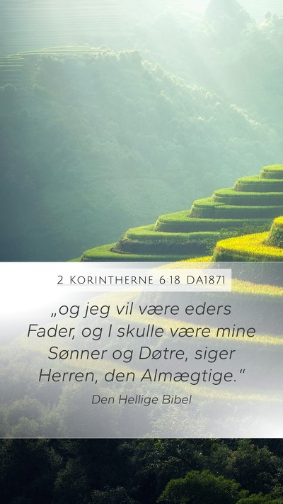 2 Korintherne 6:18 DA1871 Bible Verse Image