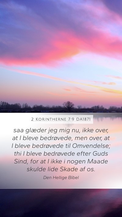 2 Korintherne 7:9 DA1871 Bible Verse Image