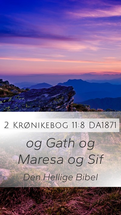 2 Krønikebog 11:8 DA1871 Bible Verse Image