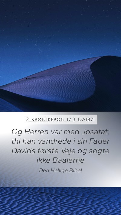 2 Krønikebog 17:3 DA1871 Bible Verse Image