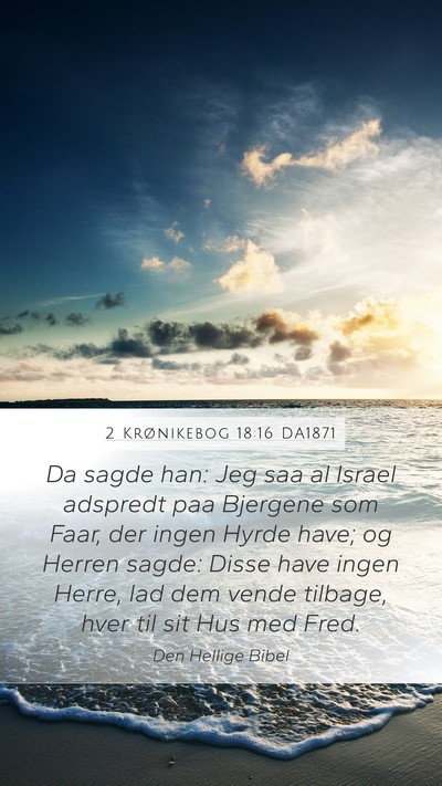2 Krønikebog 18:16 DA1871 Bible Verse Image