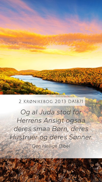 2 Krønikebog 20:13 DA1871 Bible Verse Image