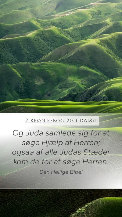 2 Krønikebog 20:4 DA1871 Bible Verse Image