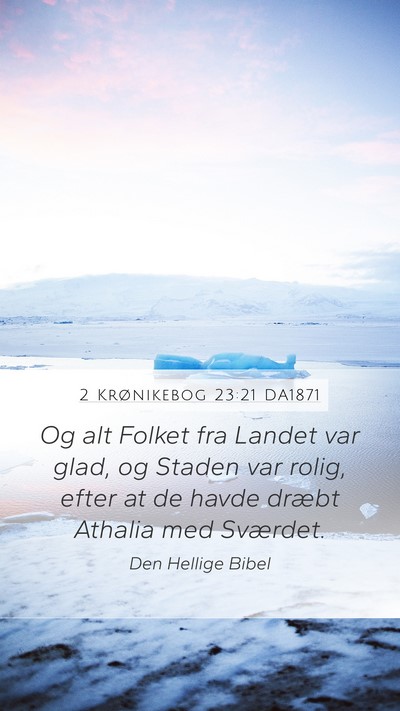 2 Krønikebog 23:21 DA1871 Bible Verse Image