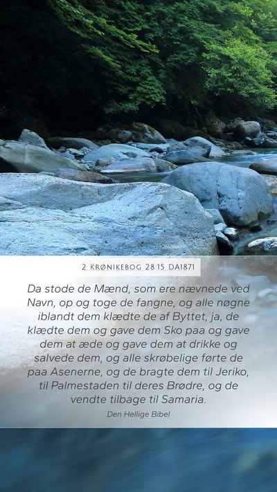 2 Krønikebog 28:15 DA1871 Bible Verse Image