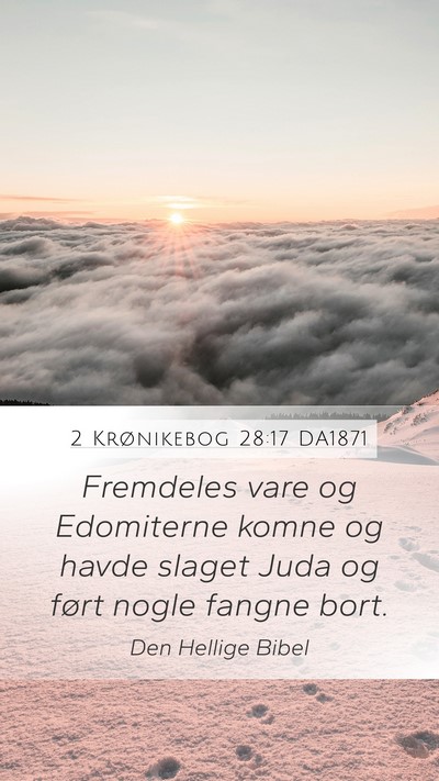 2 Krønikebog 28:17 DA1871 Bible Verse Image