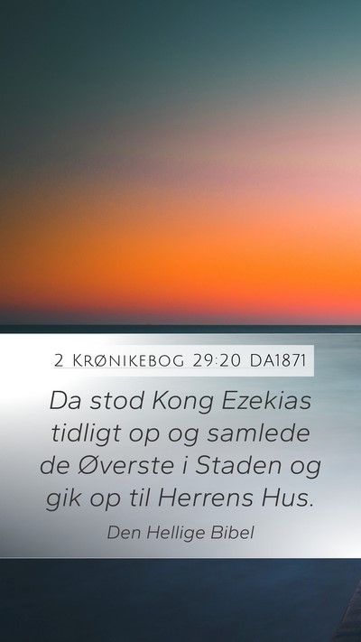 2 Krønikebog 29:20 DA1871 Bible Verse Image
