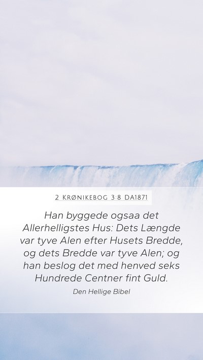 2 Krønikebog 3:8 DA1871 Bible Verse Image