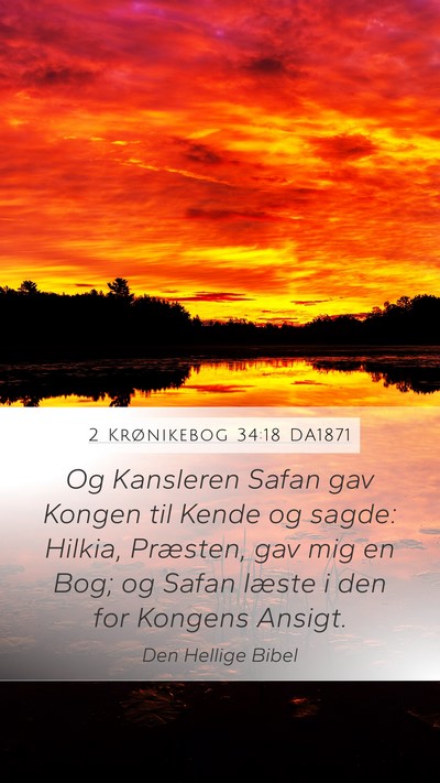 2 Krønikebog 34:18 DA1871 Bible Verse Image