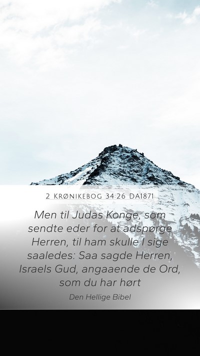 2 Krønikebog 34:26 DA1871 Bible Verse Image