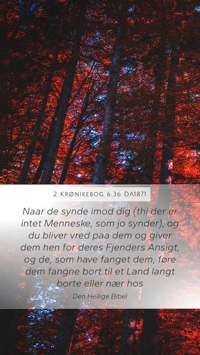 2 Krønikebog 6:36 DA1871 Bible Verse Image