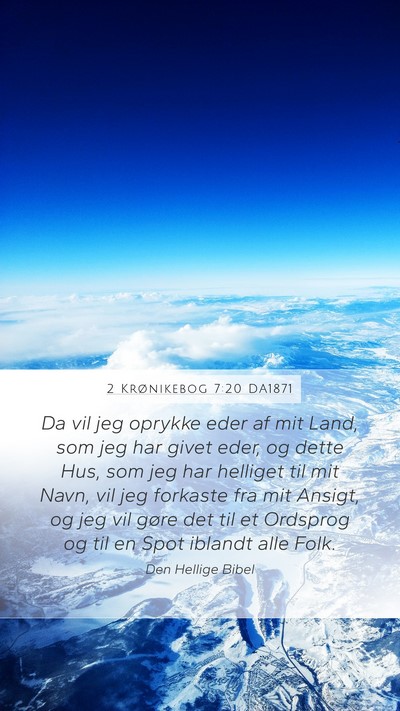 2 Krønikebog 7:20 DA1871 Bible Verse Image