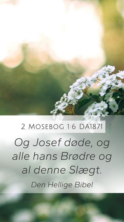 2 Mosebog 1:6 DA1871 Bible Verse Image