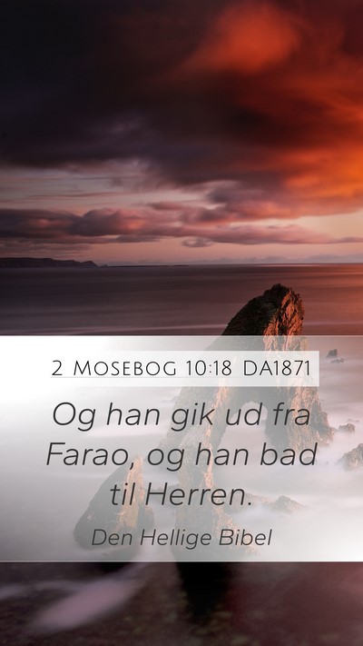 2 Mosebog 10:18 DA1871 Bible Verse Image