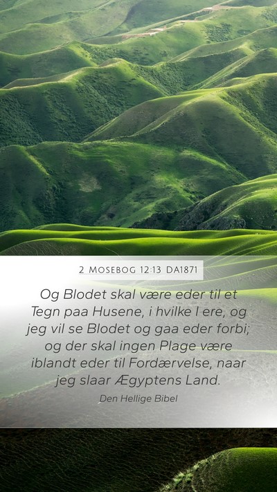2 Mosebog 12:13 DA1871 Bible Verse Image