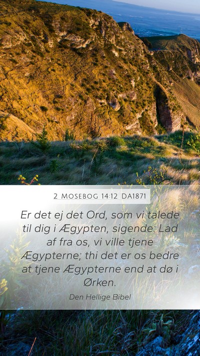 2 Mosebog 14:12 DA1871 Bible Verse Image