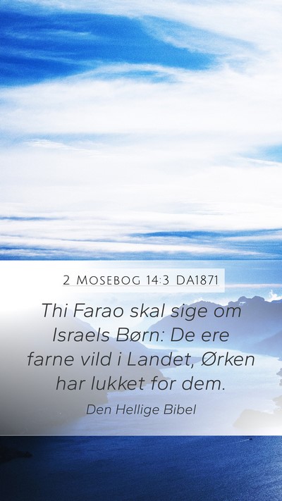 2 Mosebog 14:3 DA1871 Bible Verse Image