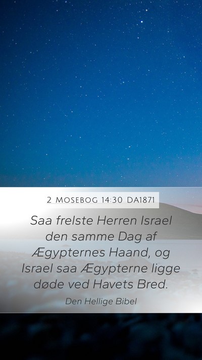 2 Mosebog 14:30 DA1871 Bible Verse Image
