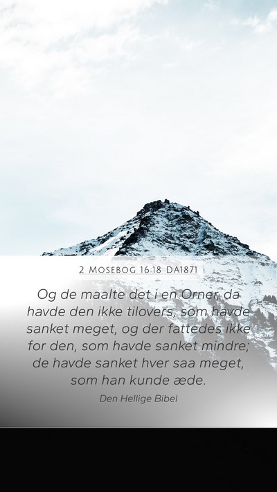 2 Mosebog 16:18 DA1871 Bible Verse Image