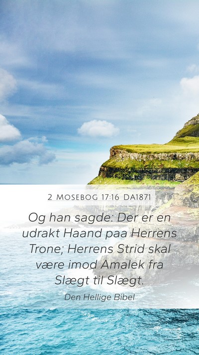 2 Mosebog 17:16 DA1871 Bible Verse Image