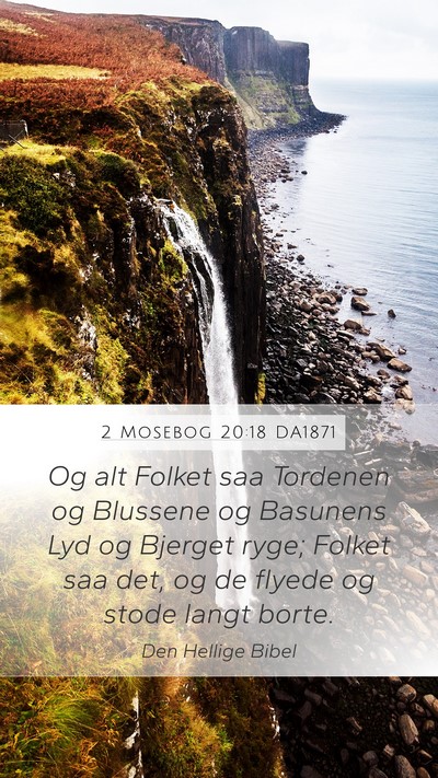 2 Mosebog 20:18 DA1871 Bible Verse Image