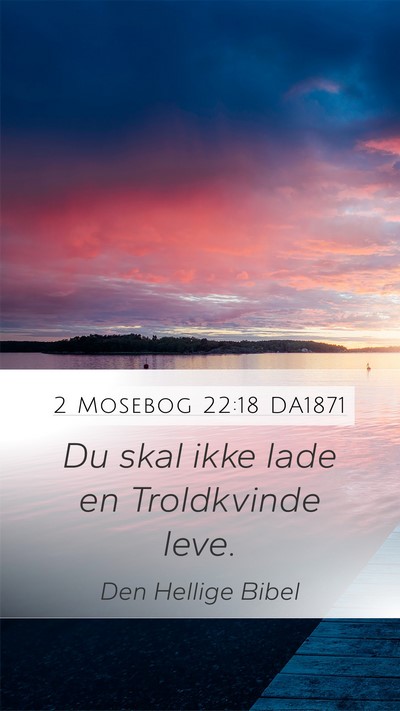 2 Mosebog 22:18 DA1871 Bible Verse Image